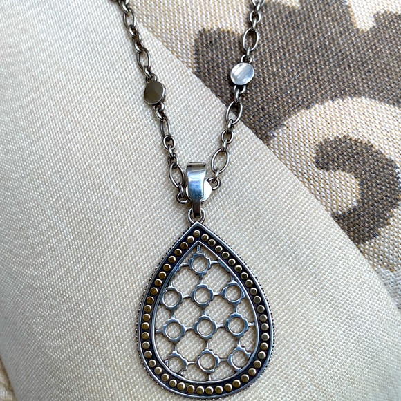 John Hardy 18K Gold Dot Pendant Necklace - Picture 1 of 13